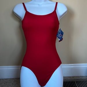 Small red leotard